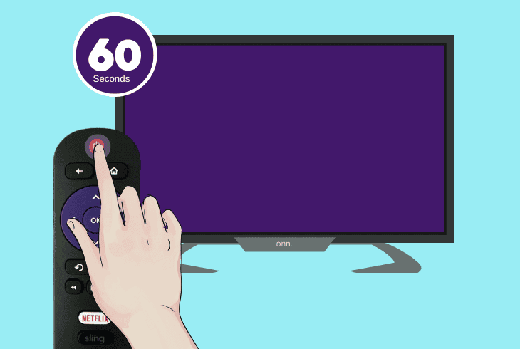 reset onn roku tv power supply