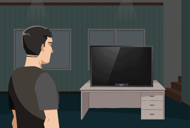 how to test the onn tv backlight