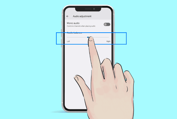 check phone’s “audio balance” option