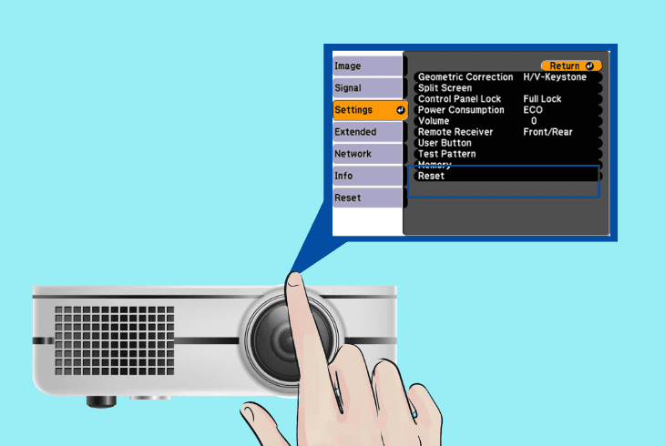 enable epson’s “reset all config” option