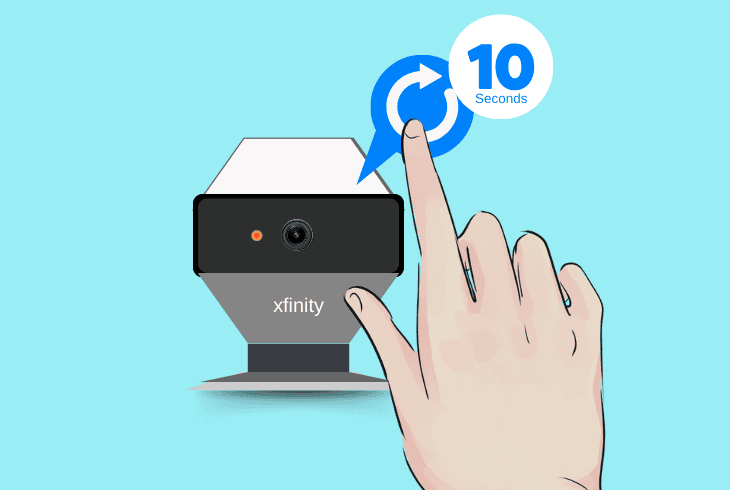 restore the xfinity camera to os defaults