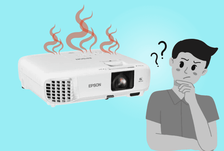 what causes epson projector overheating