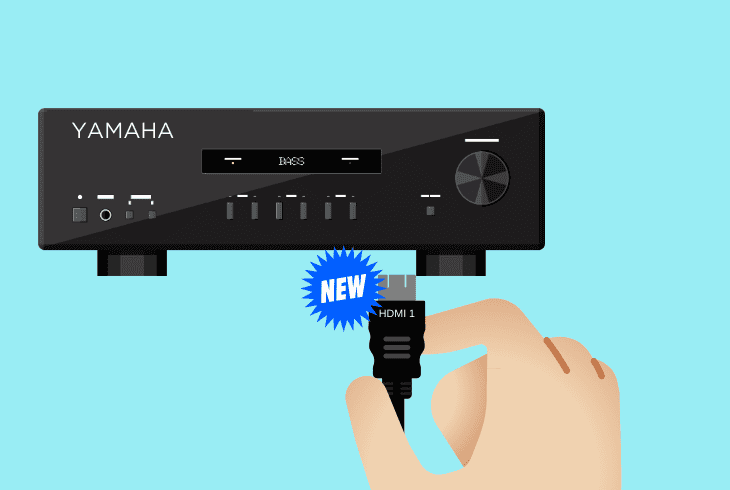 replace the receiver’s hdmi cable