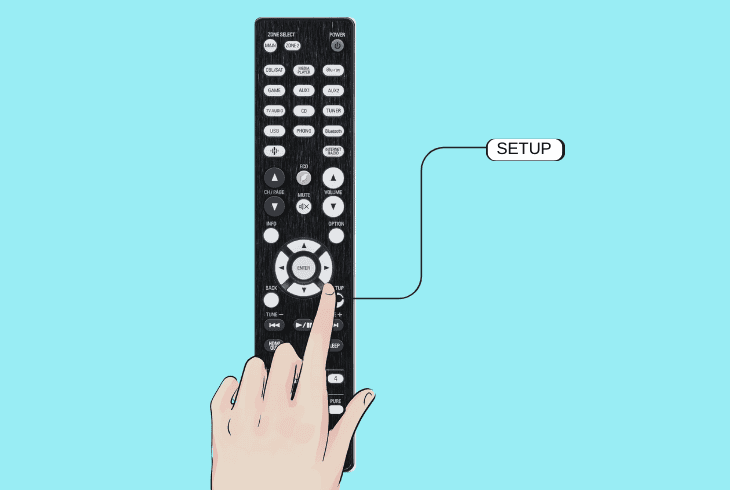 pair the receiver over “scan network”