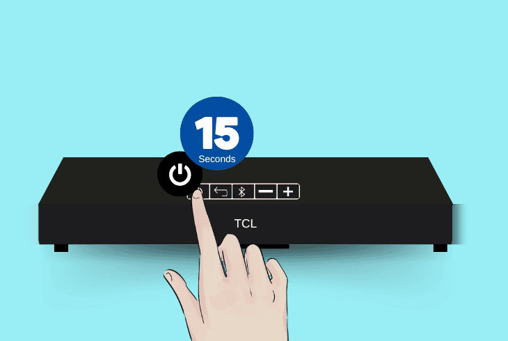 how to power cycle the tcl soundbar