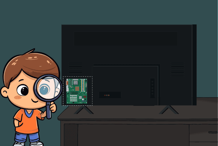 inspect the timing control board (t-con board)