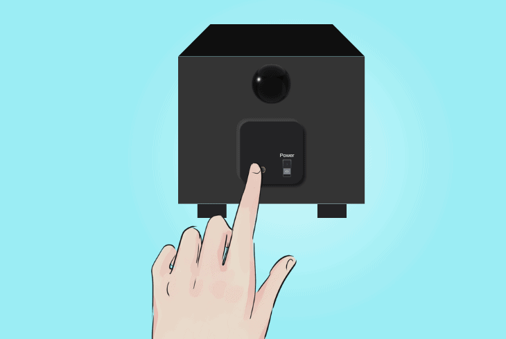 conduct subwoofer repairing (wireless)
