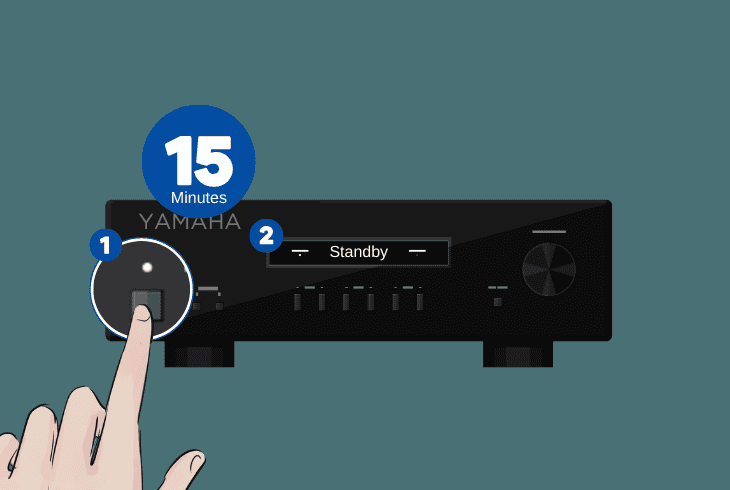 factory reset the yamaha receiver system