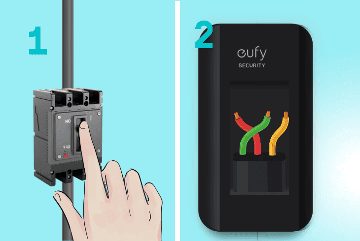 reset the eufy doorbell’s a/c supply
