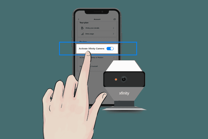 re-add xfinity camera to the app