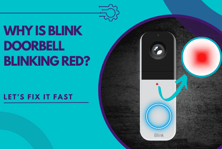 why is blink doorbell blinking red