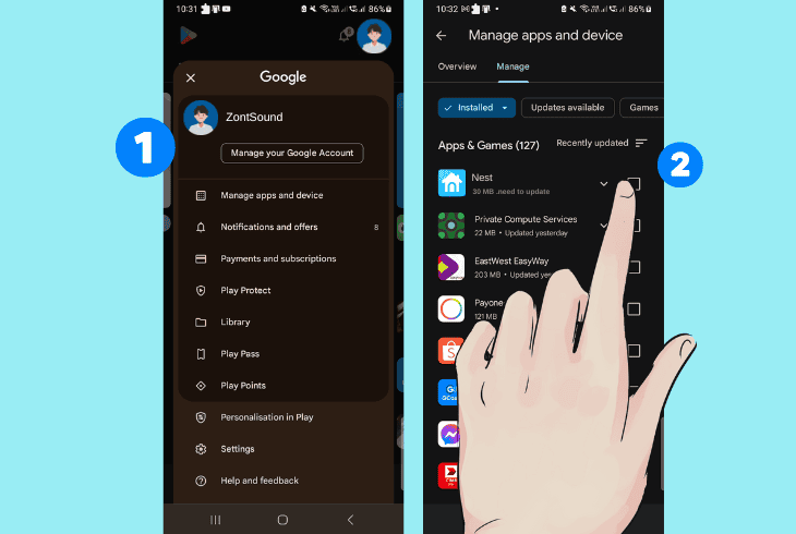 update the os version of the camera app