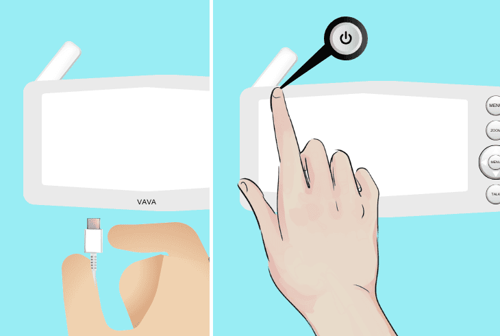 reset the monitor & camera’s power