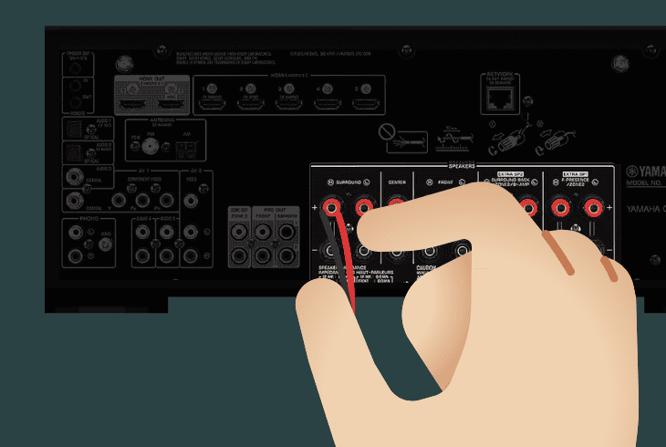 check the speaker’s connections