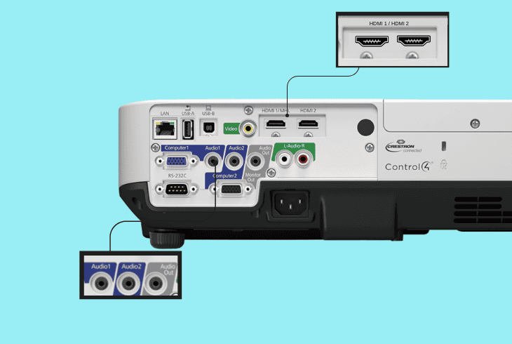 configure external audio systems with epson