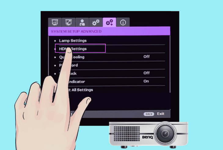adjust benq’s hdmi equalizer option
