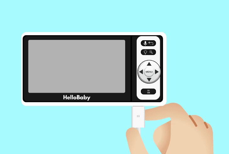 power reset the hello baby monitor