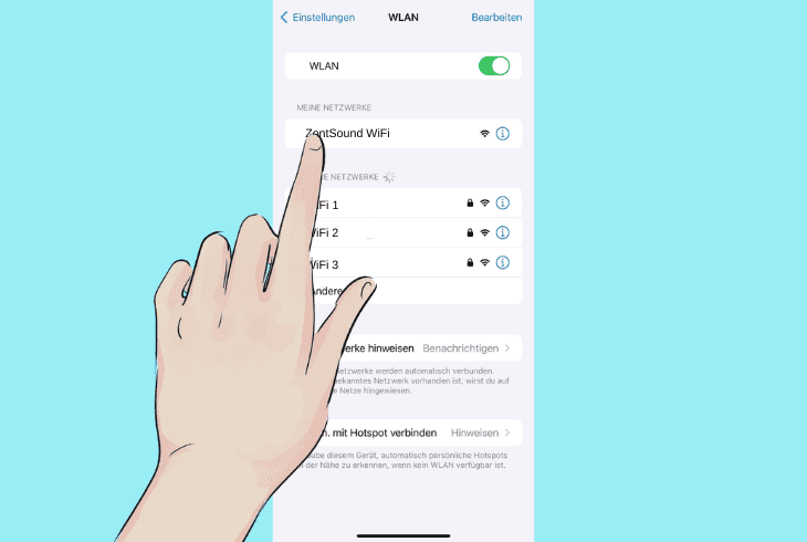 change/check wi-fi on an iphone