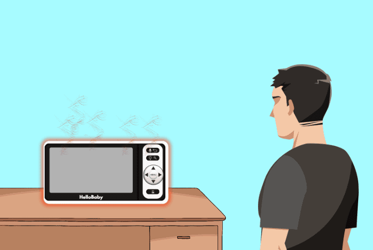check for monitor/camera overheating