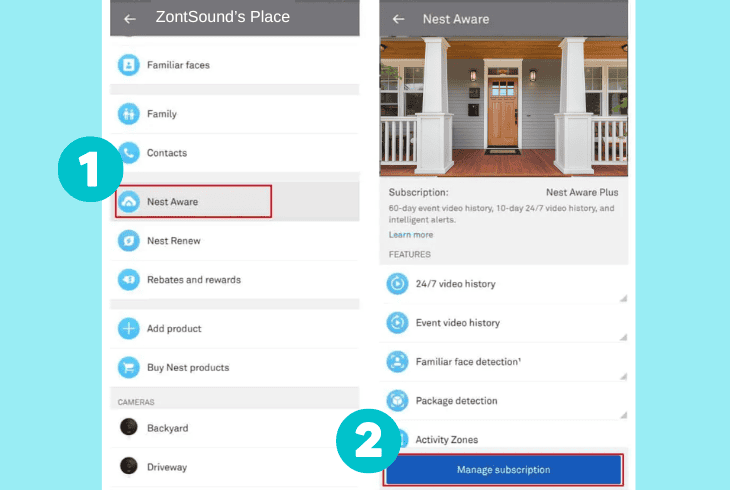 manage the nest subscription status