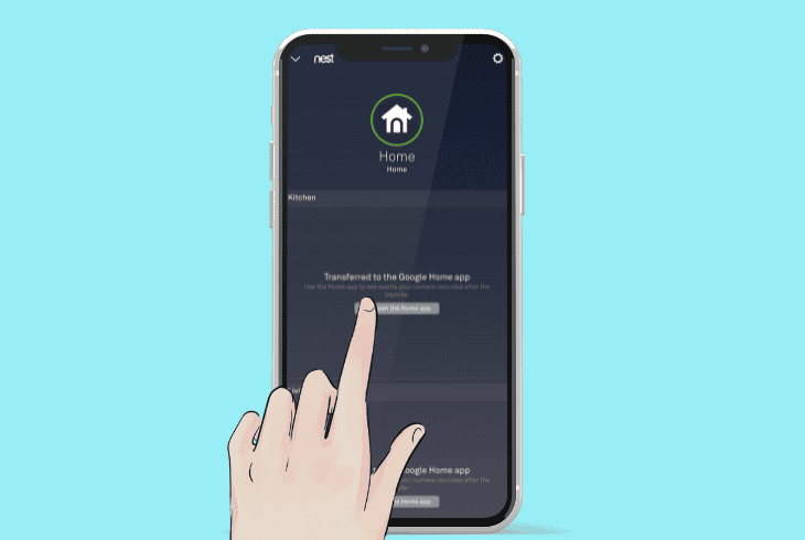 how to start the nest transfer manually
