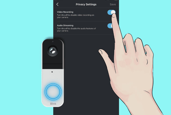 check if “video recording” is on