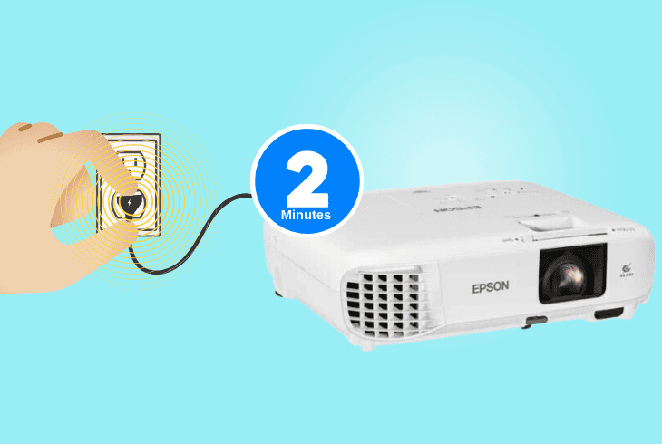 reset the epson projector’s power supply