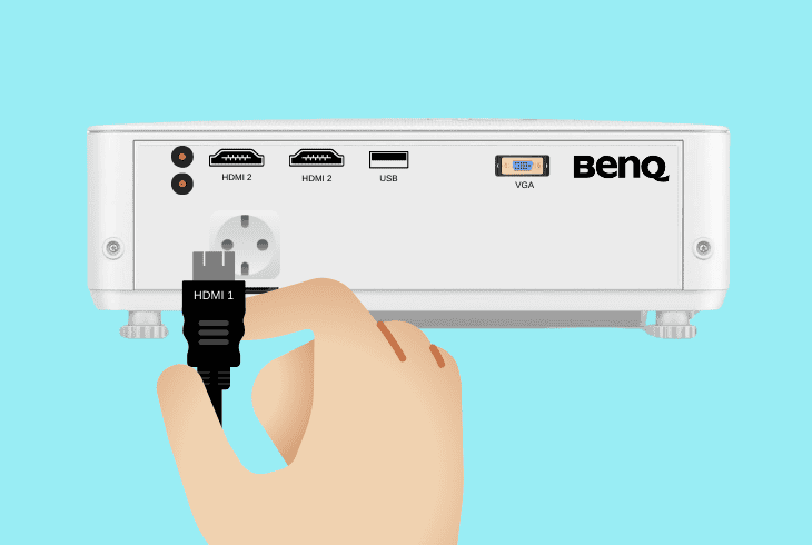 reseat the projector’s video cable