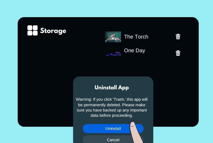 free up quest 3 system storage