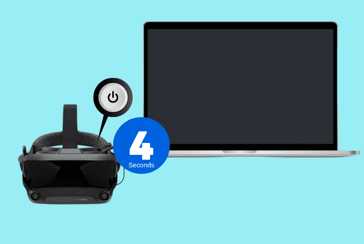 power cycle the valve index headset