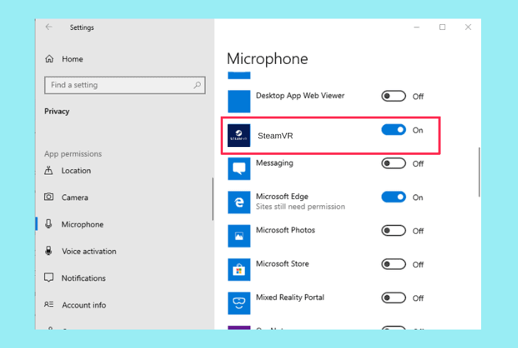 configure privacy settings on windows
