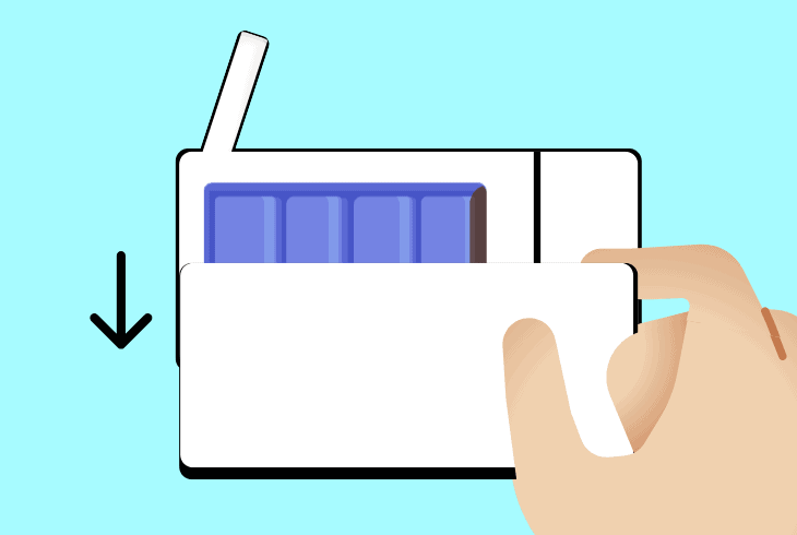reseat the baby monitor battery (advanced)