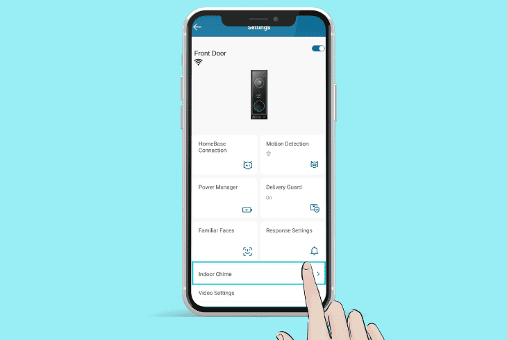 set up the eufy chime in app