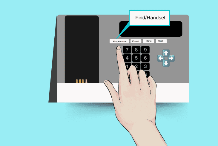 sync the handset to the base