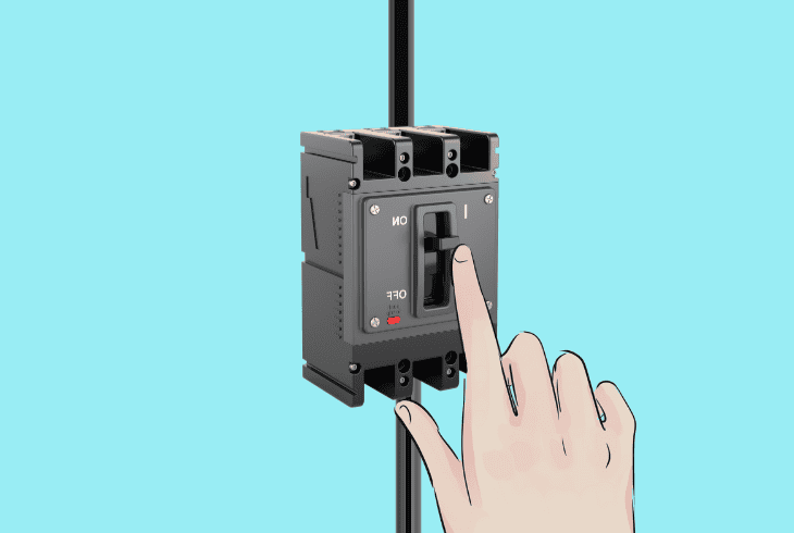 switch *off* the circuit breaker