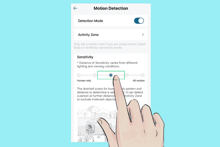 tweak the motion detection sensitivity