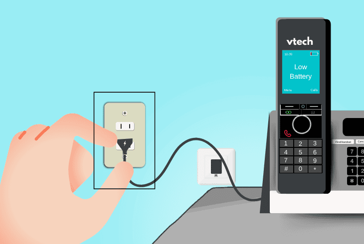plug the base to a different outlet