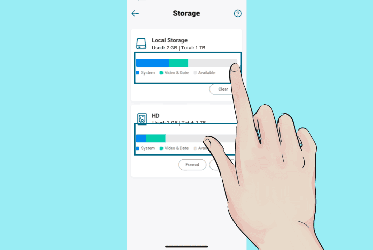 check eufy’s storage capacity