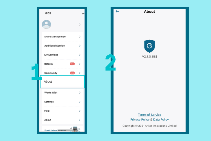 check the eufy chime’s firmware version