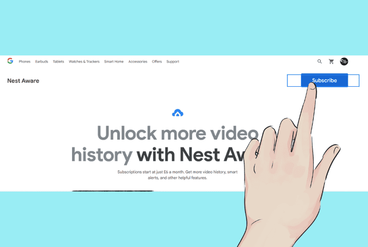 subscribe to “nest aware” features