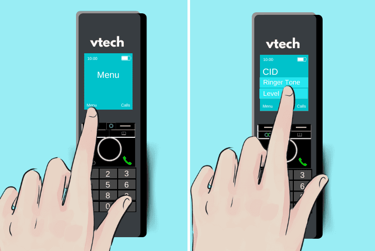 alter the handset’s ringer tone