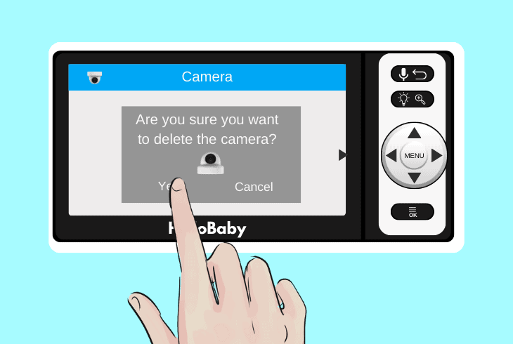 how to remove a hello baby camera