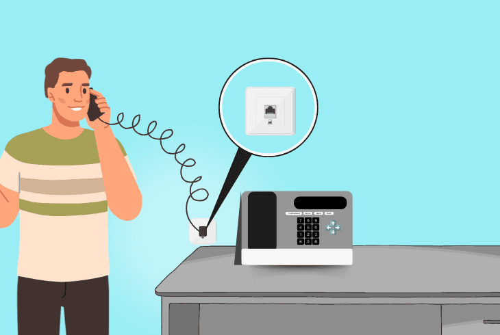tell if a phone outlet is inactive