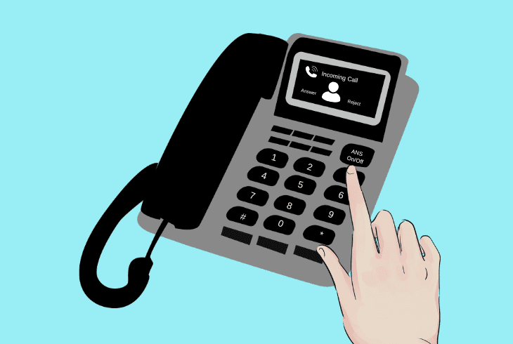 activate vtech’s answering system (landline)