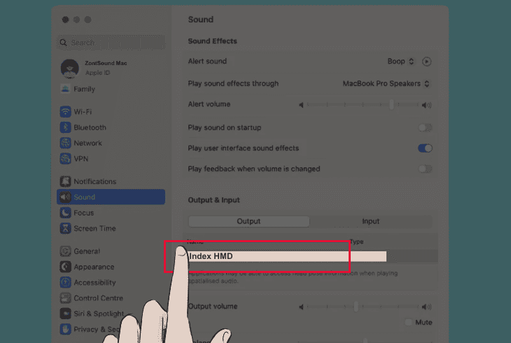 change audio output on a mac