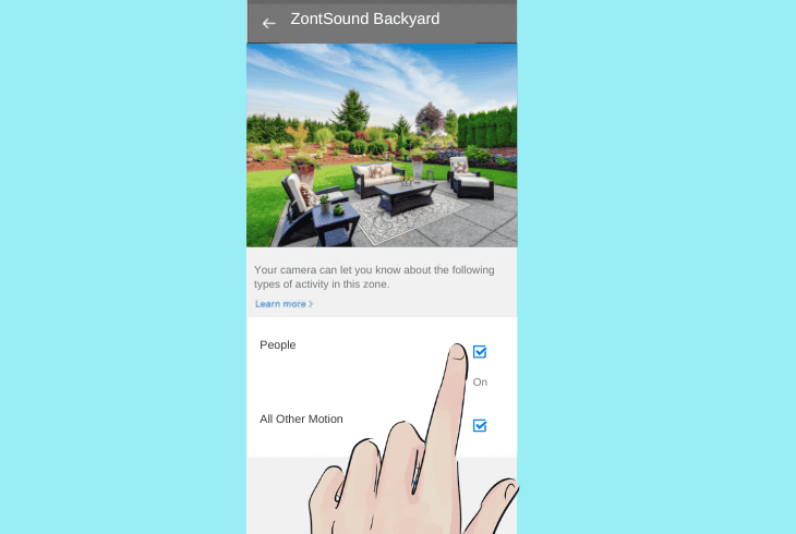 adjust activity zone in nest app: