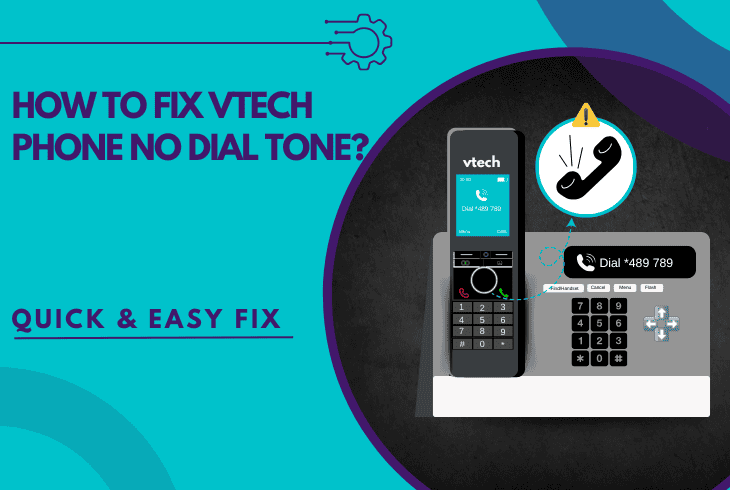 vtech phone no dial tone