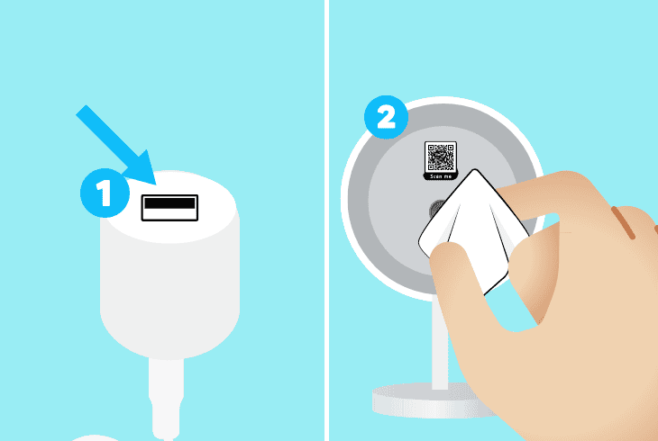 clean the charging cable and port