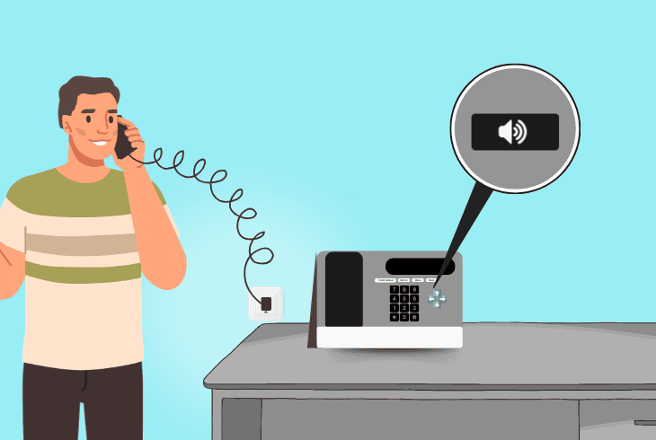 switch the call to “speaker” (stationary phones)