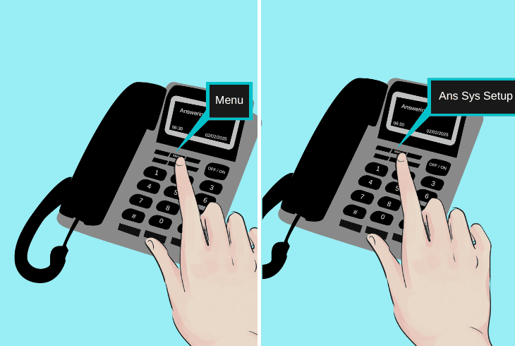 reprogram the system’s voicemail